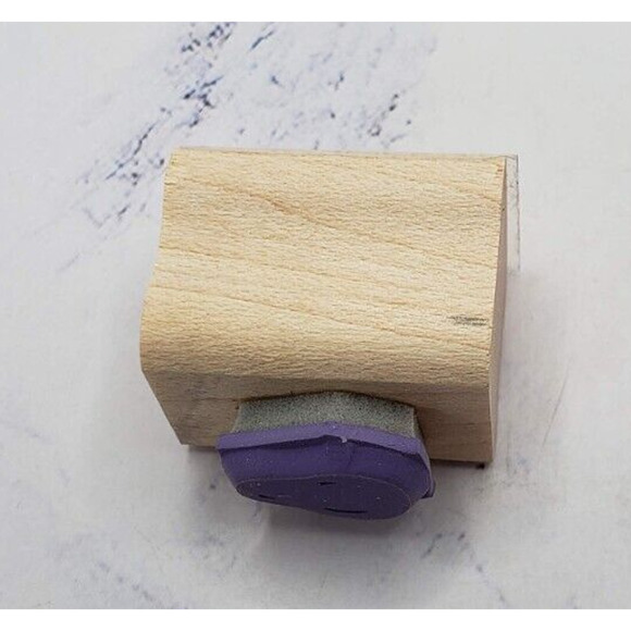 Stampin Up Pear Shaped Border Wood Mounted Rubber Stamp - Picture 2 of 7